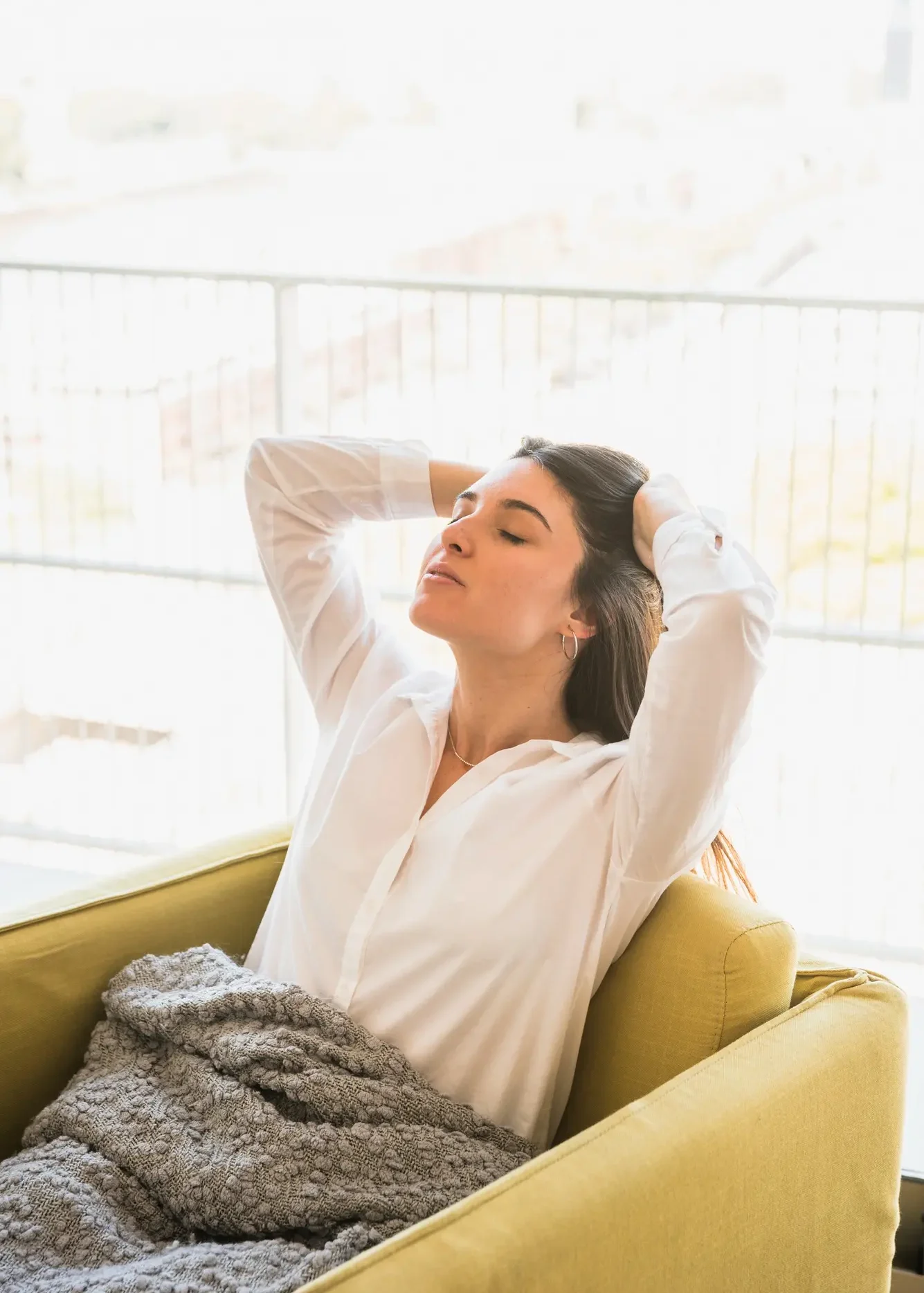 Woman relax on the sofa